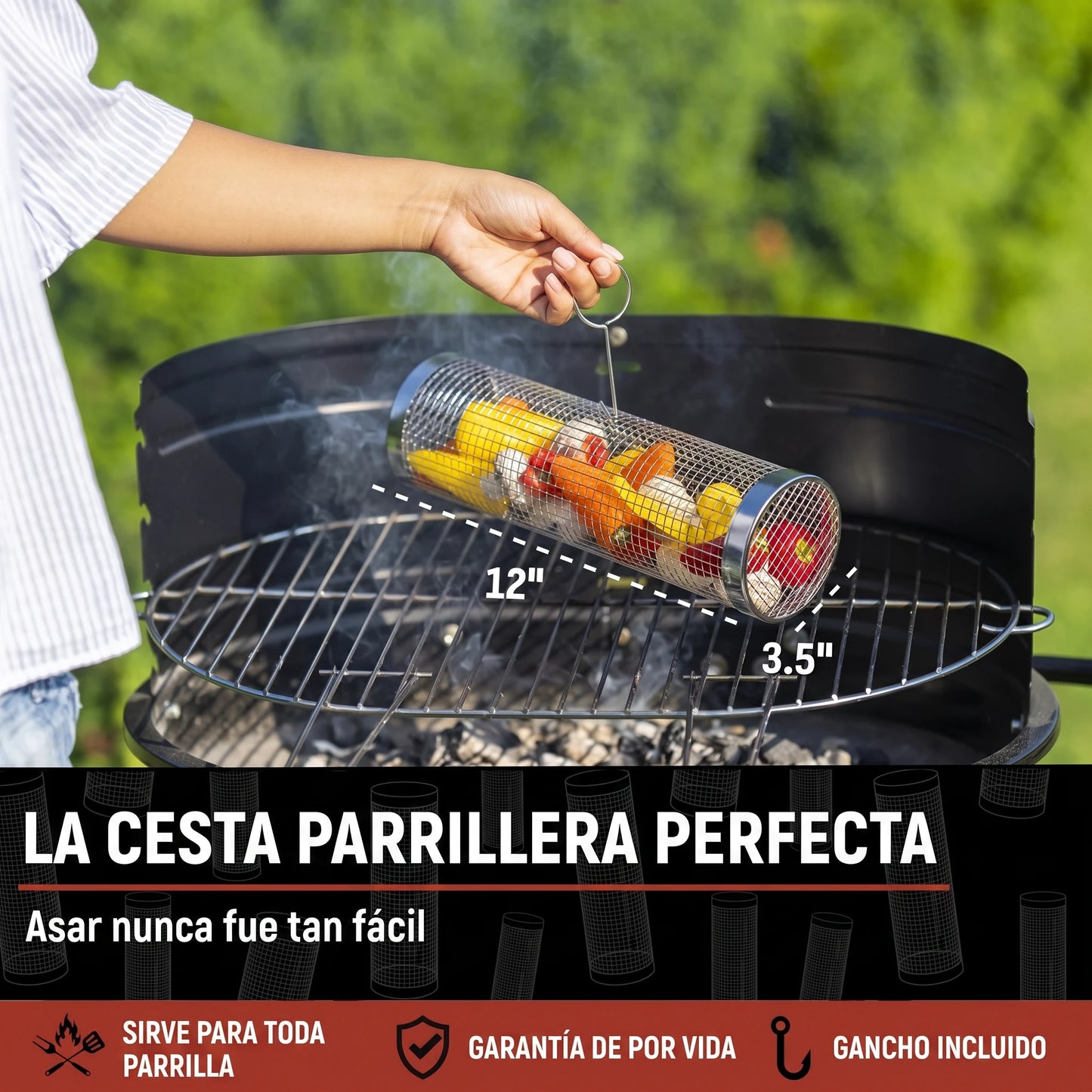 Cesta Parrillera 360°