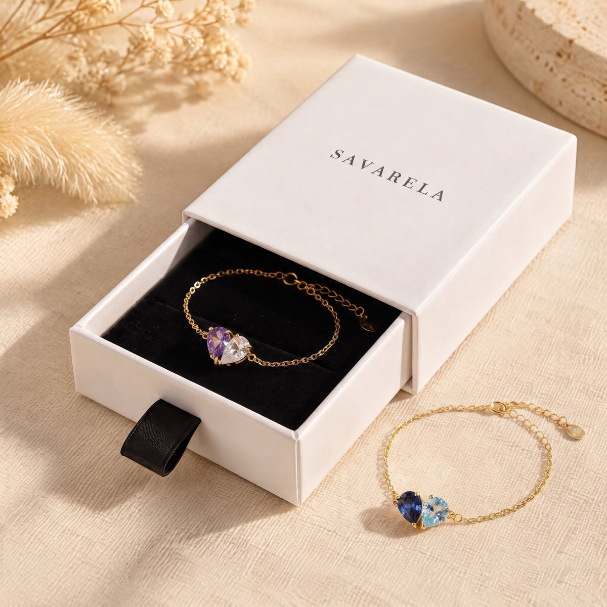 Elora Bracelets in their Savarela gift box