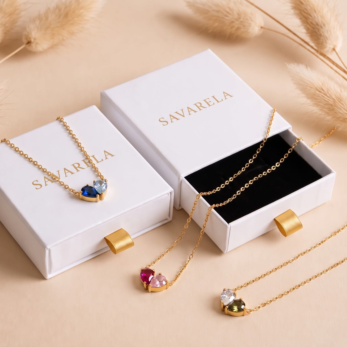 Elora Necklace in its Savarela gift box