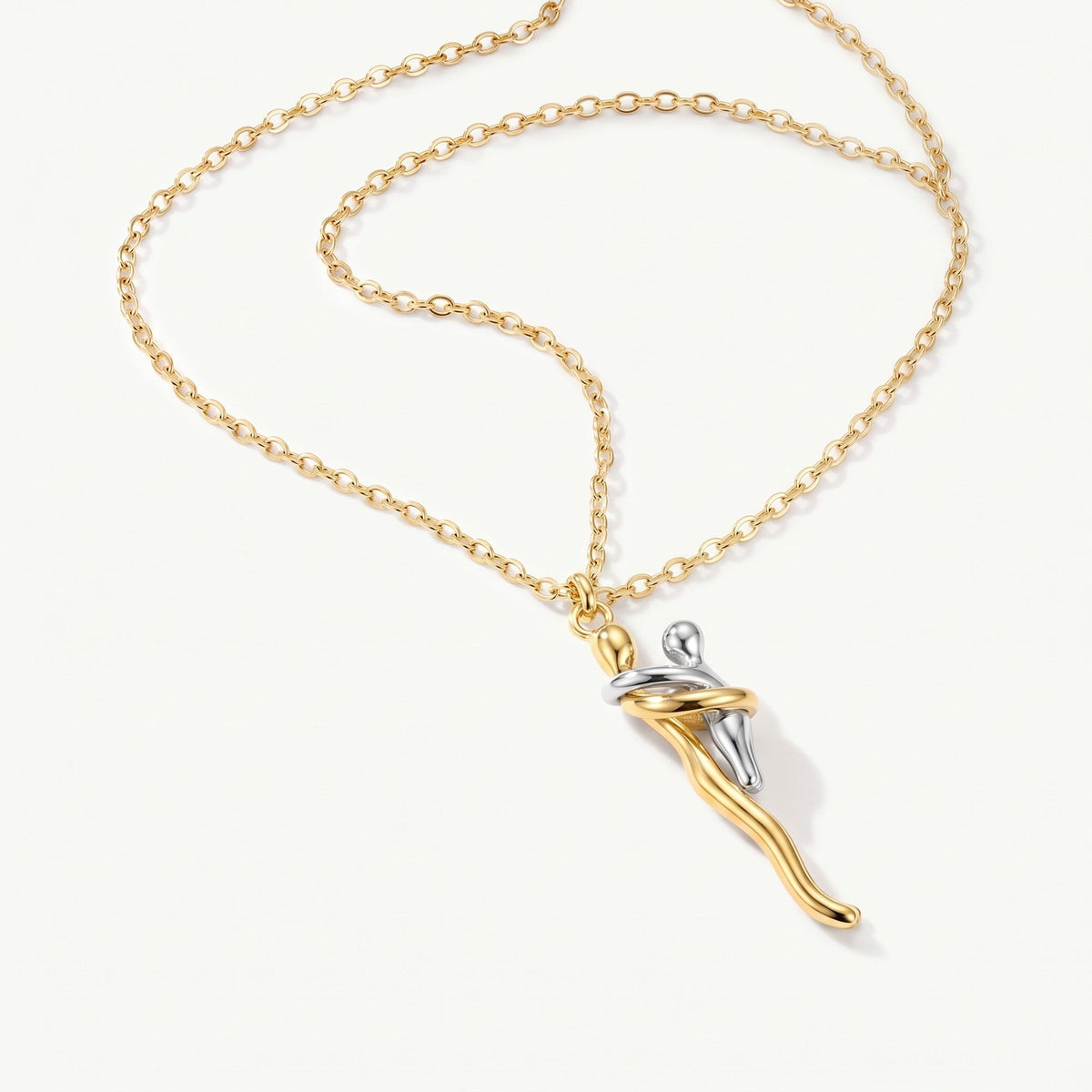 The Mother & Child Necklace and its adjustable chain